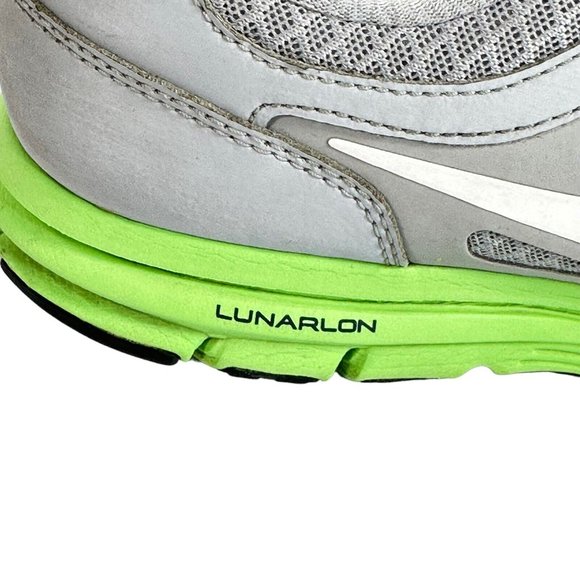 Nike Womens Lunar Forever Running Shoes Size 8.5 Gray Lime 488164-001 Sneakers - Picture 9 of 11